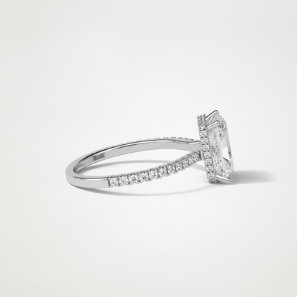 Radaint Hidden Halo & Pave Engagement Ring – 2.43 CT Lab-Created Brilliance in 10K/14K/18K Gold