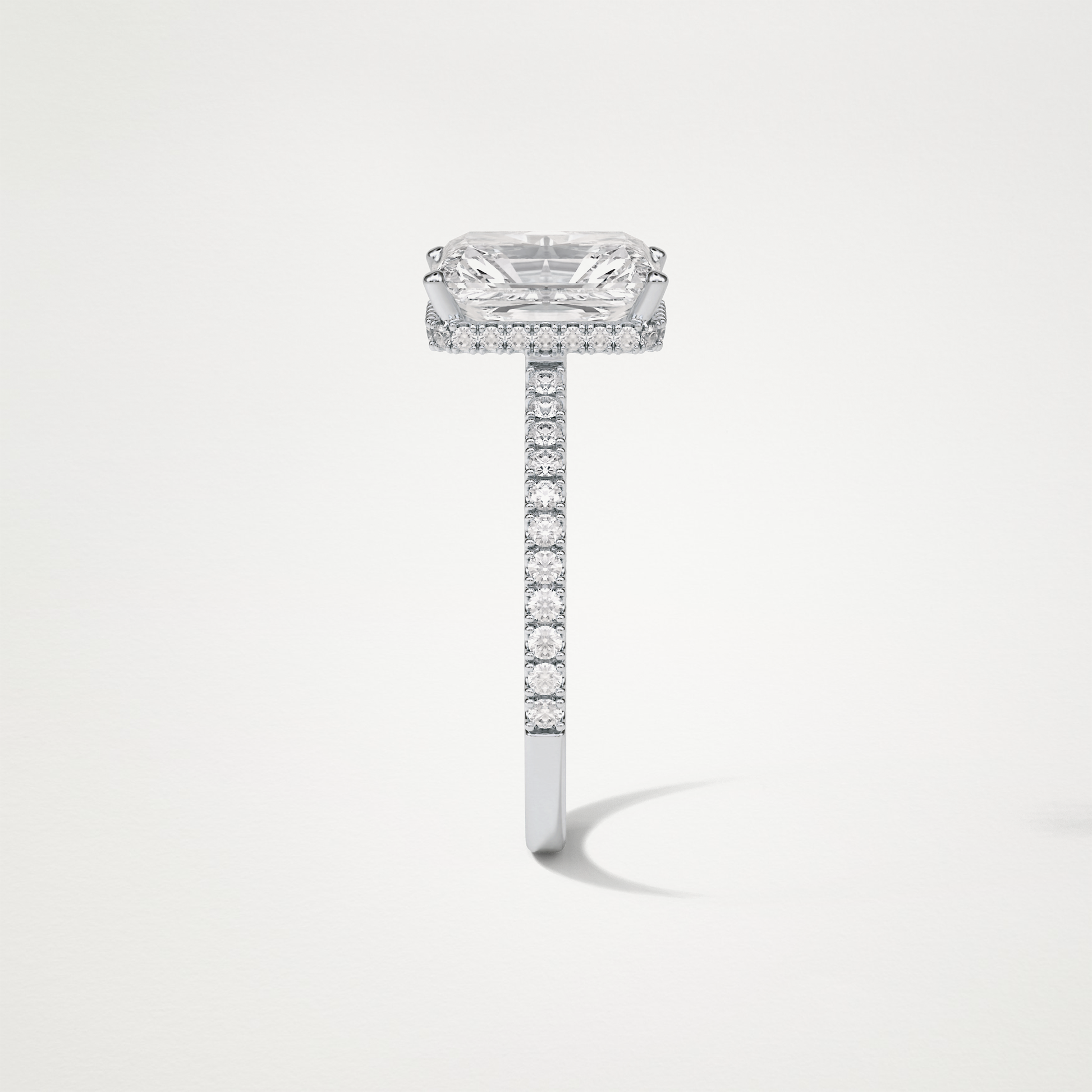 Radaint Hidden Halo & Pave Engagement Ring – 2.43 CT Lab-Created Brilliance in 10K/14K/18K Gold