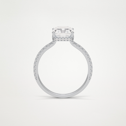Radaint Hidden Halo & Pave Engagement Ring – 2.43 CT Lab-Created Brilliance in 10K/14K/18K Gold