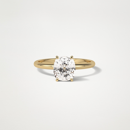 Elongated Cushion Solitaire Engagement Ring – 2.35 CT Lab-Created Brilliance in 10K/14K/18K Gold