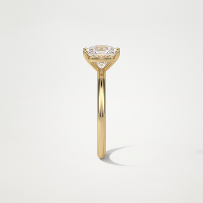 Elongated Cushion Solitaire Engagement Ring – 2.35 CT Lab-Created Brilliance in 10K/14K/18K Gold