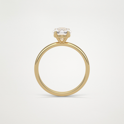 Elongated Cushion Solitaire Engagement Ring – 2.35 CT Lab-Created Brilliance in 10K/14K/18K Gold