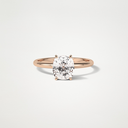 Elongated Cushion Solitaire Engagement Ring – 2.35 CT Lab-Created Brilliance in 10K/14K/18K Gold