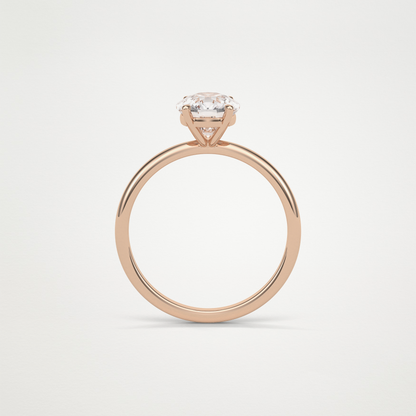 Elongated Cushion Solitaire Engagement Ring – 2.35 CT Lab-Created Brilliance in 10K/14K/18K Gold