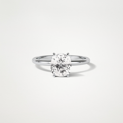 Elongated Cushion Solitaire Engagement Ring – 2.35 CT Lab-Created Brilliance in 10K/14K/18K Gold