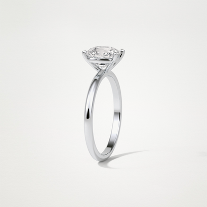 Elongated Cushion Solitaire Engagement Ring – 2.35 CT Lab-Created Brilliance in 10K/14K/18K Gold