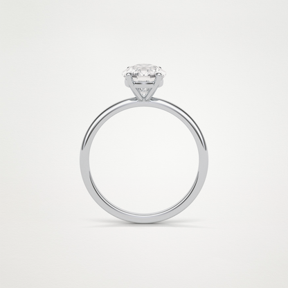 Elongated Cushion Solitaire Engagement Ring – 2.35 CT Lab-Created Brilliance in 10K/14K/18K Gold