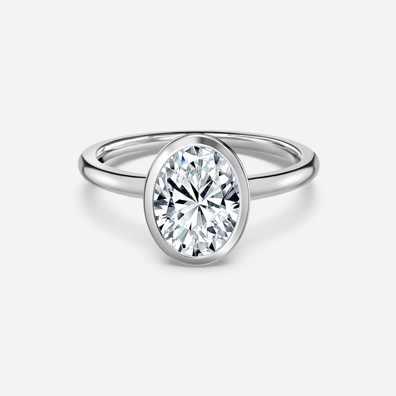 Marquise Shaped Three Stone Lab Grown Diamond Engagement Ring
