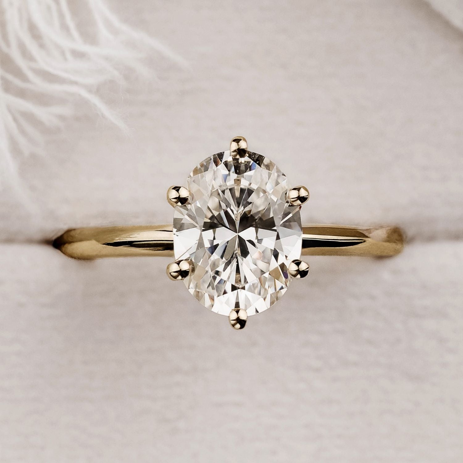 Marquise Shaped Three Stone Lab Grown Diamond Engagement Ring