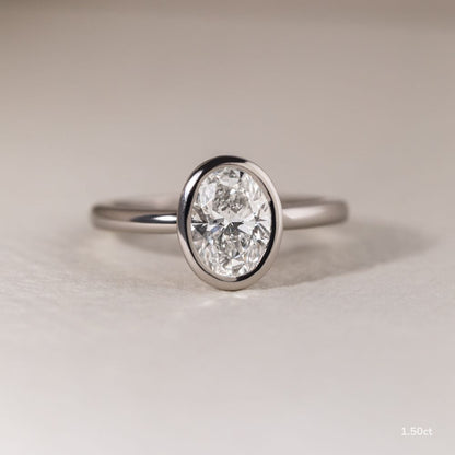 Marquise Shaped Three Stone Lab Grown Diamond Engagement Ring