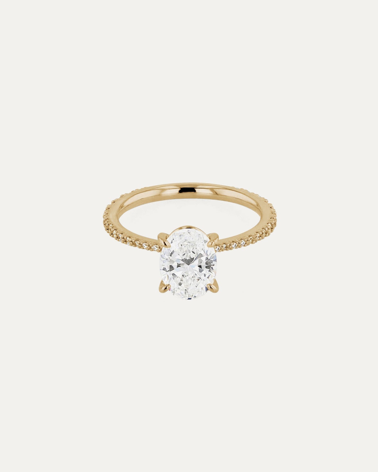 Marquise Shaped Three Stone Lab Grown Diamond Engagement Ring