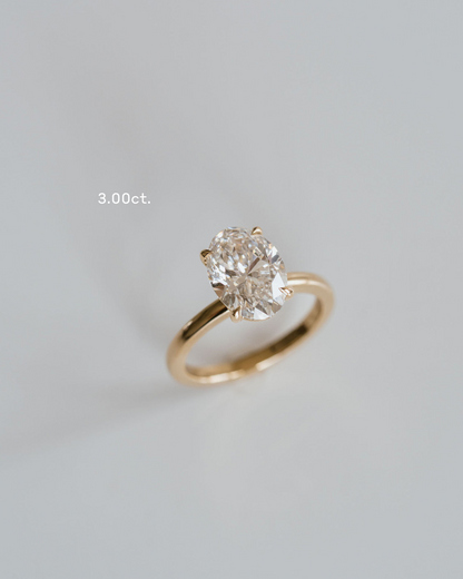 Marquise Shaped Three Stone Lab Grown Diamond Engagement Ring