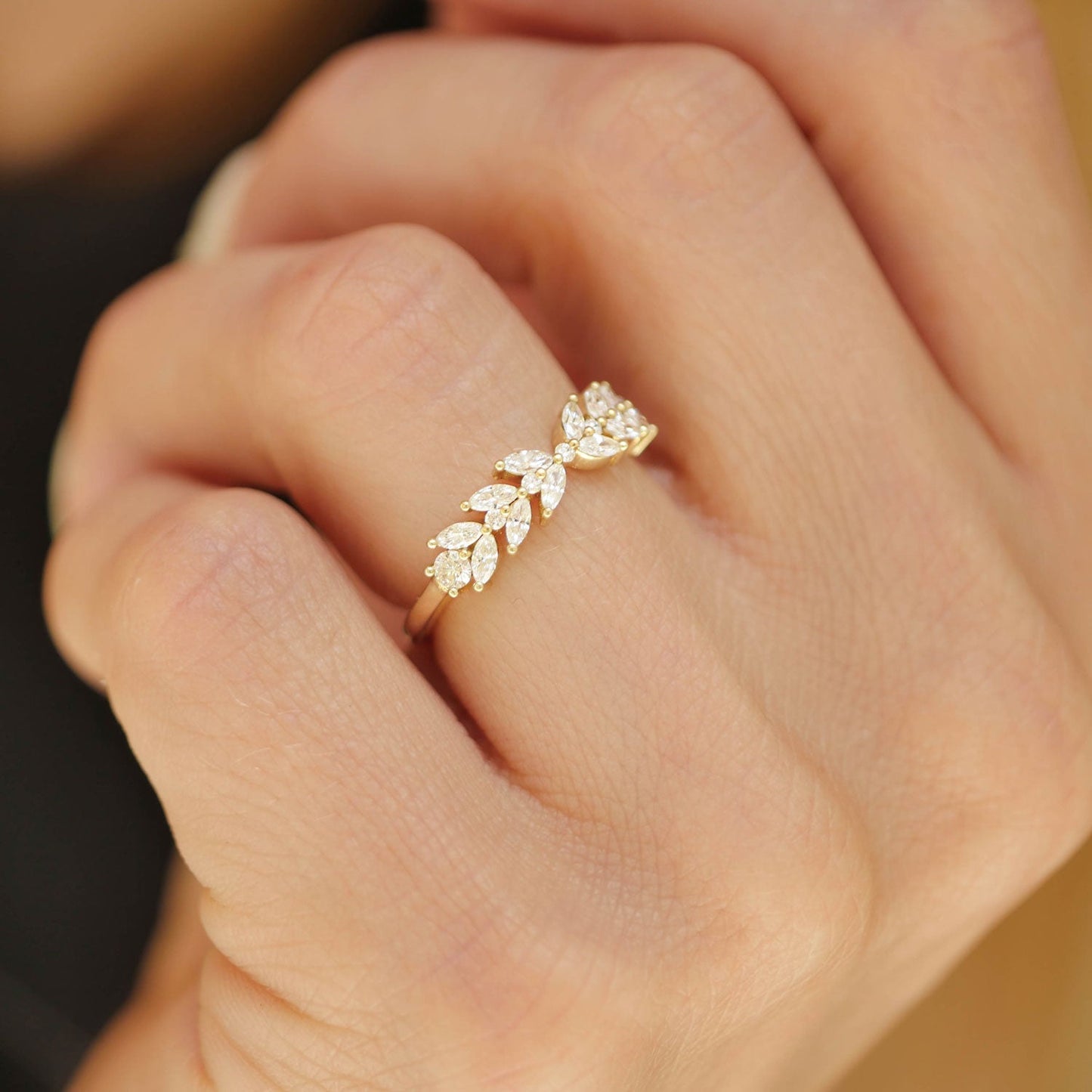 0.25 TCW Round Shaped Half Eternity Lab Grown Diamond Wedding Band