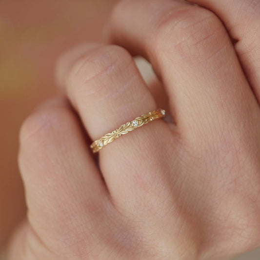 0.25 TCW Round Shaped Half Eternity Lab Grown Diamond Wedding Band