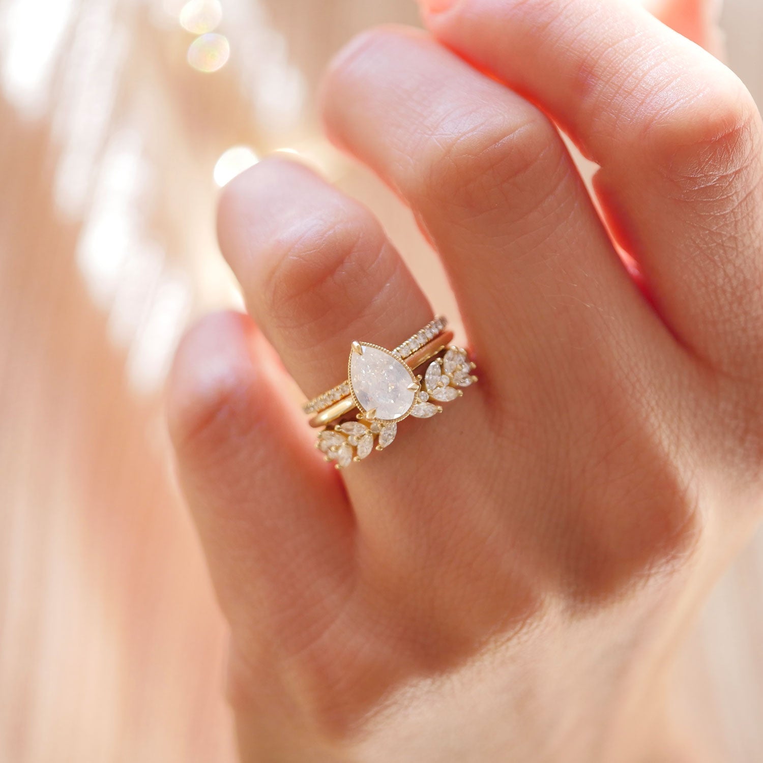 0.25 TCW Round Shaped Half Eternity Lab Grown Diamond Wedding Band