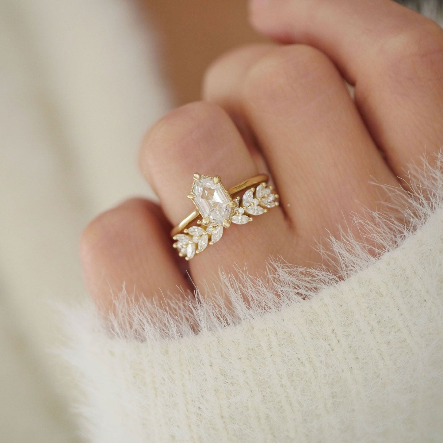 0.25 TCW Round Shaped Half Eternity Lab Grown Diamond Wedding Band