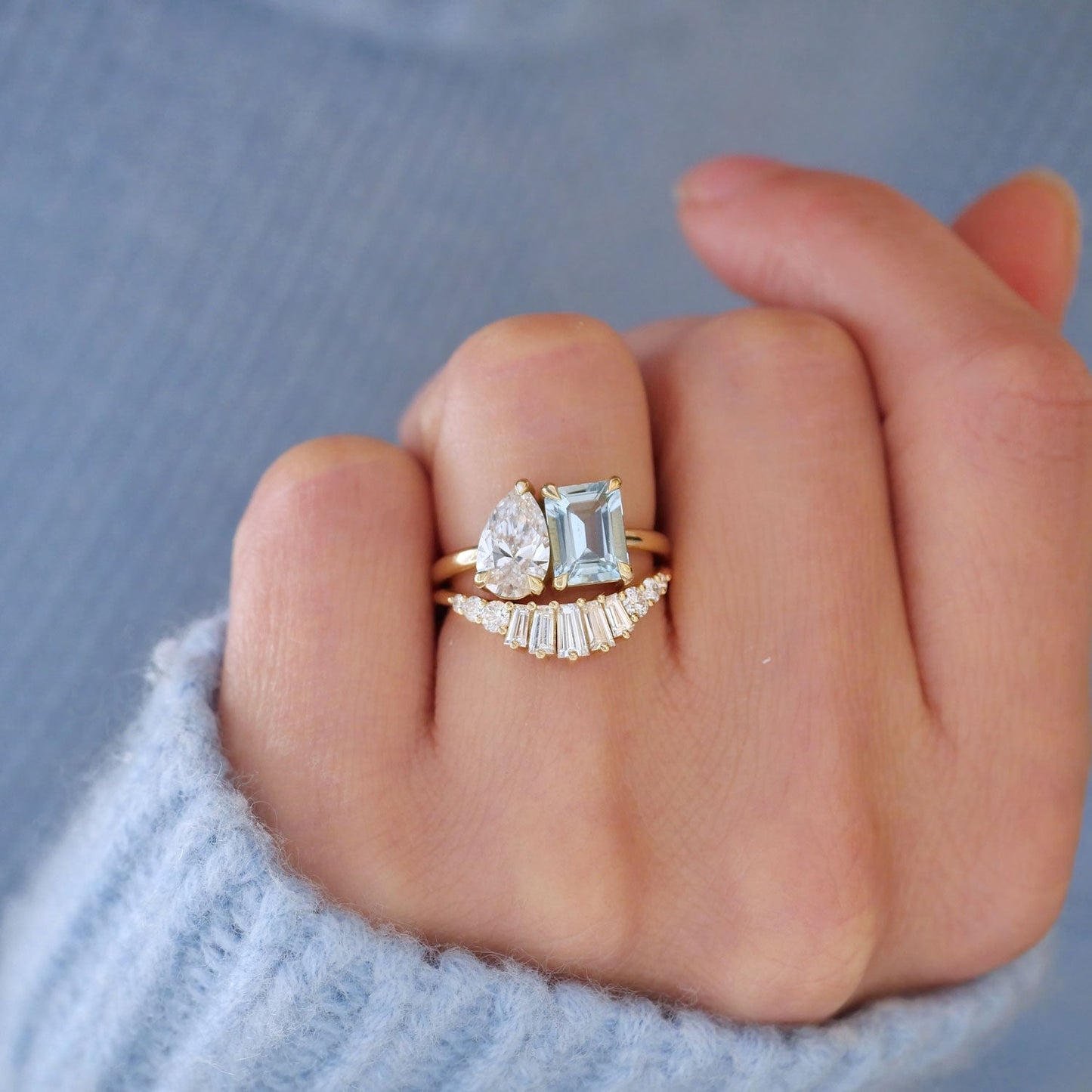 0.25 TCW Round Shaped Half Eternity Lab Grown Diamond Wedding Band