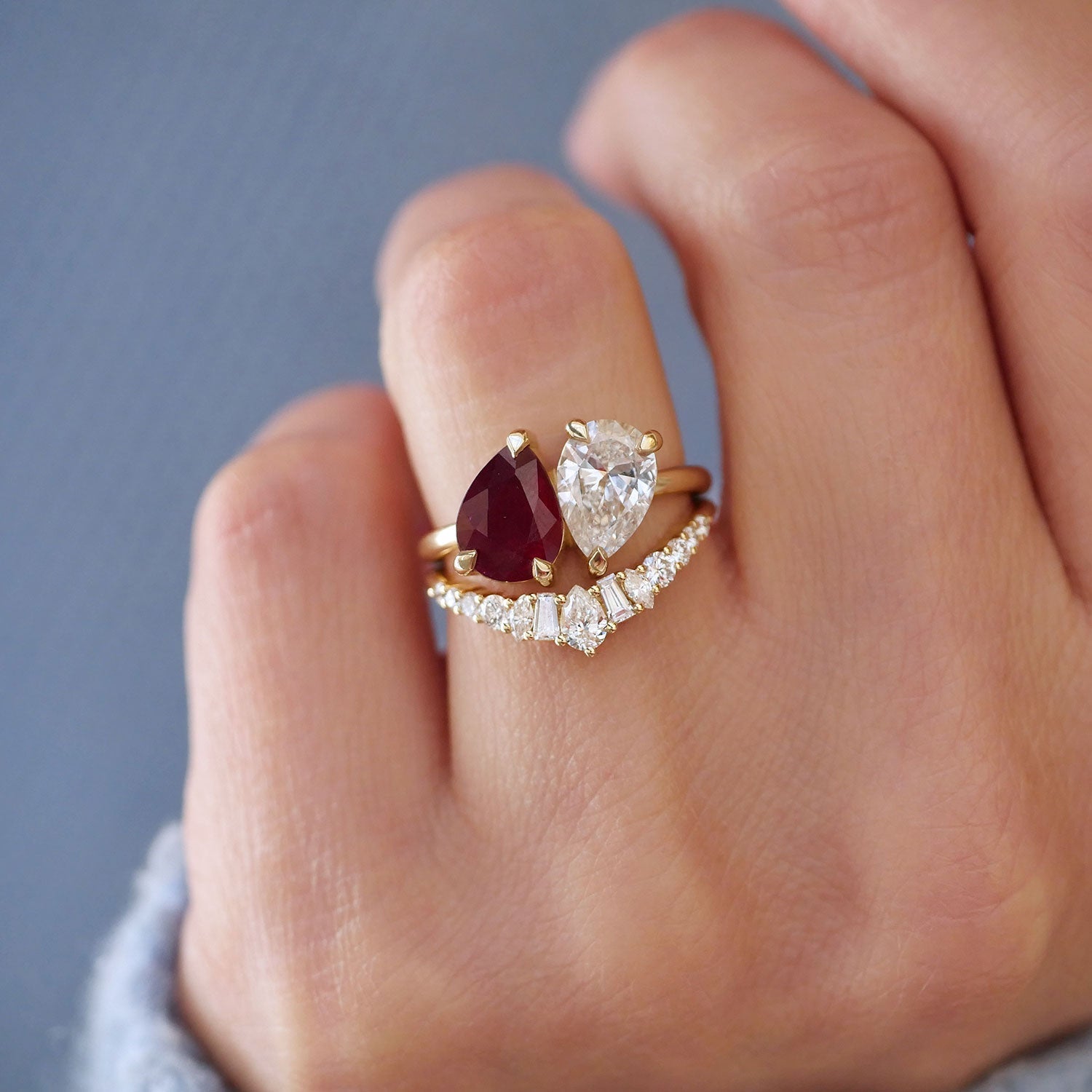 0.25 TCW Round Shaped Half Eternity Lab Grown Diamond Wedding Band