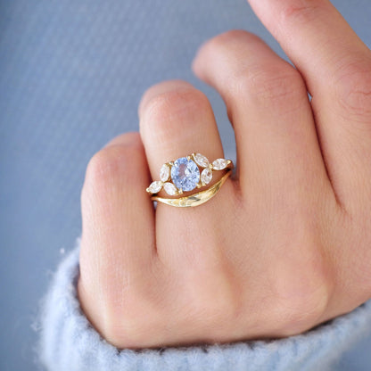 0.25 TCW Round Shaped Half Eternity Lab Grown Diamond Wedding Band