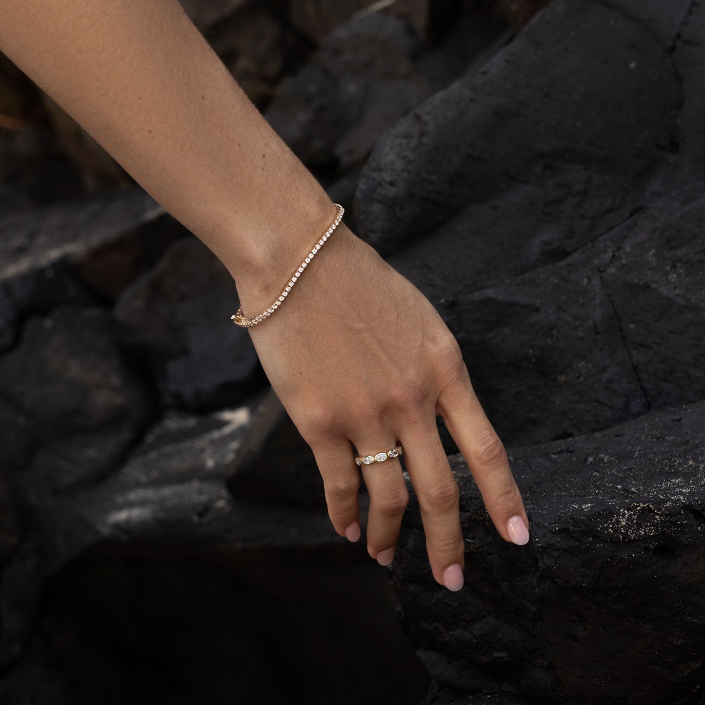 0.25 TCW Round Shaped Half Eternity Lab Grown Diamond Wedding Band