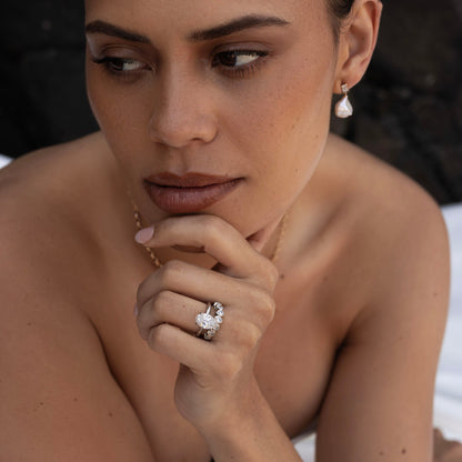 0.25 TCW Round Shaped Half Eternity Lab Grown Diamond Wedding Band