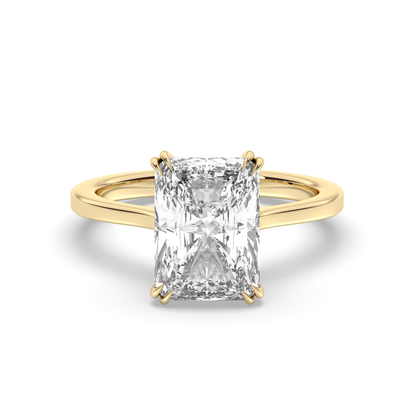 Marquise Shaped Three Stone Lab Grown Diamond Engagement Ring