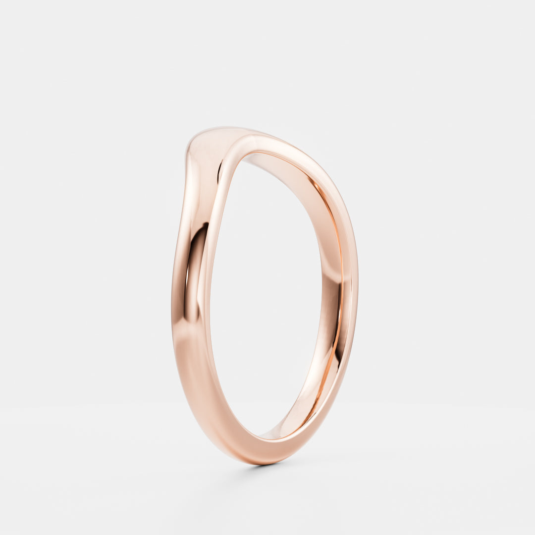 0.25 TCW Round Shaped Half Eternity Lab Grown Diamond Wedding Band