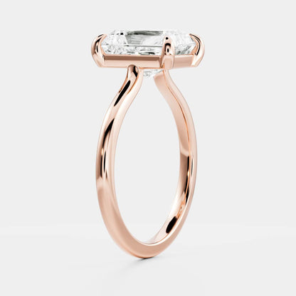 Stunning 2.0-3.0 CT Radiant Moissanite Engagement Ring with Solitaire Design