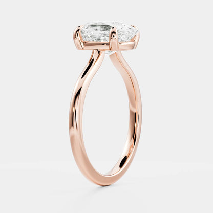 Stunning 1.5-2.5 CT Elongated Cushion Moissanite Engagement Ring with Solitaire Design