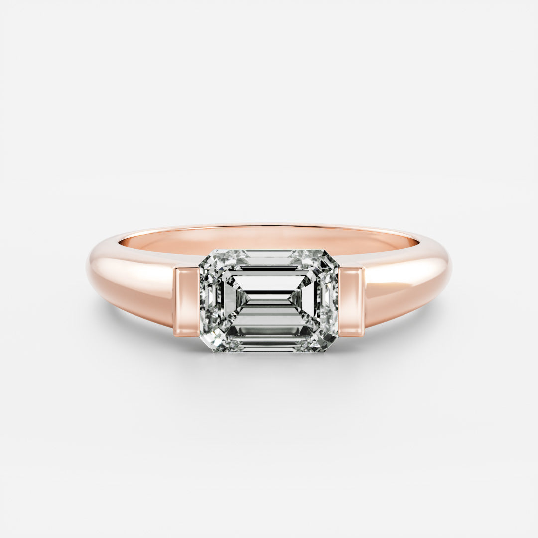 Marquise Cut Cluster Styled Lab Grown Diamond Engagement Ring