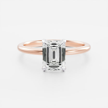 Stunning 1.5-2.5 CT Emerald Moissanite Engagement Ring with Solitaire Design