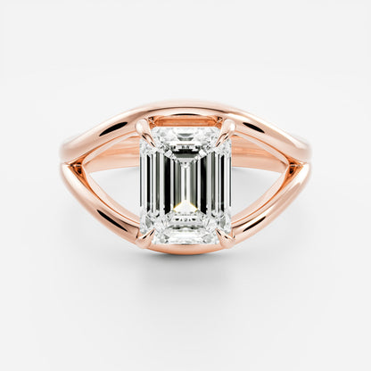 Marquise Cut Cluster Styled Lab Grown Diamond Engagement Ring