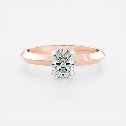 Stunning 1.0-2.0 CT Oval Moissanite Engagement Ring with Solitaire Design