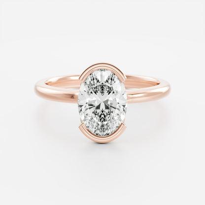 Marquise Cut Cluster Styled Lab Grown Diamond Engagement Ring