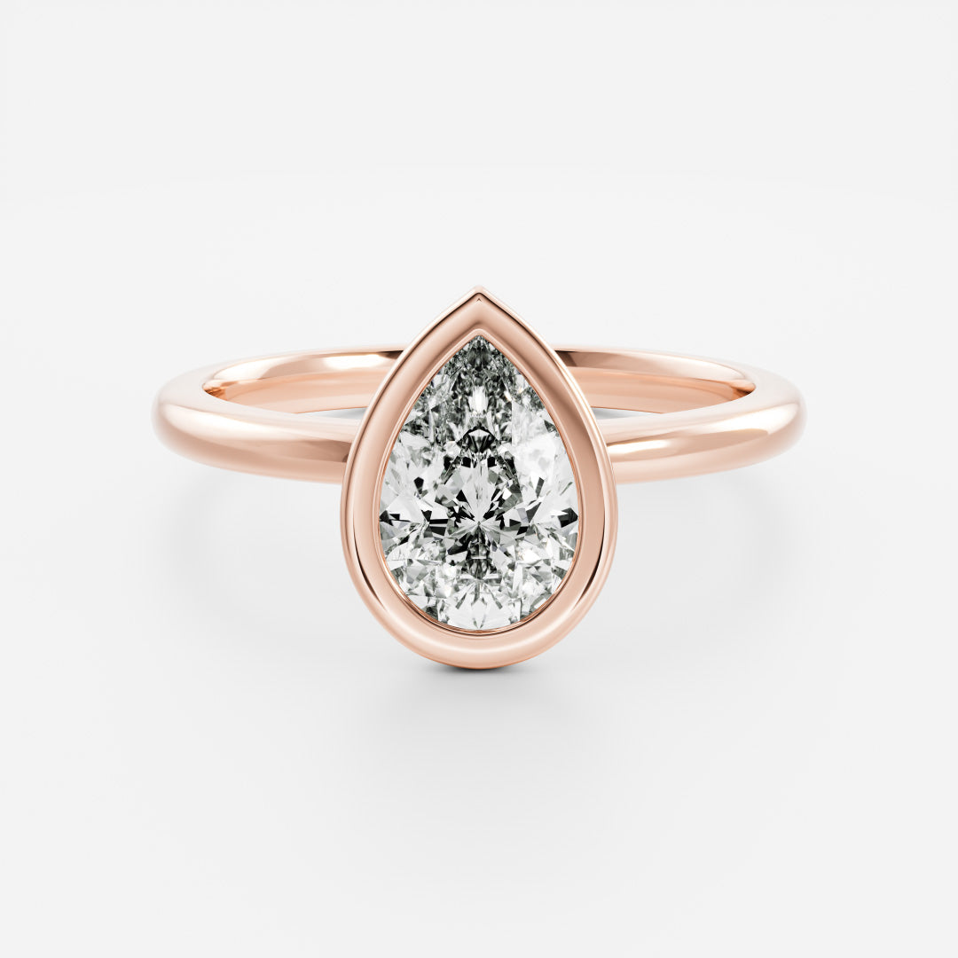 Marquise Cut Cluster Styled Lab Grown Diamond Engagement Ring