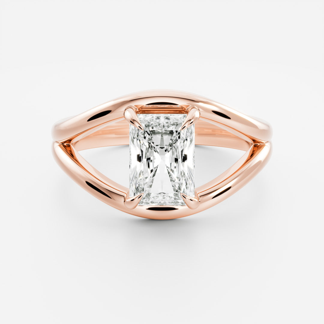 Marquise Cut Cluster Styled Lab Grown Diamond Engagement Ring