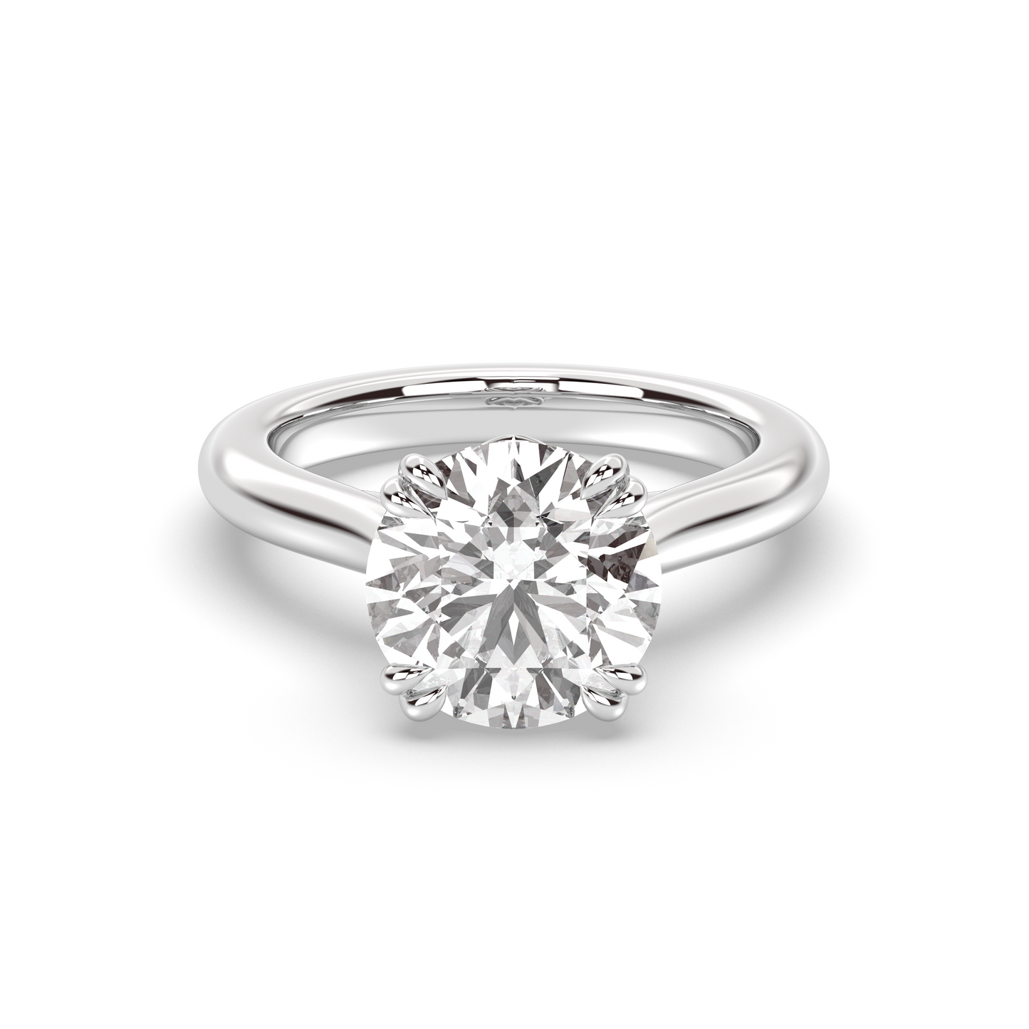 Marquise Shaped Three Stone Lab Grown Diamond Engagement Ring