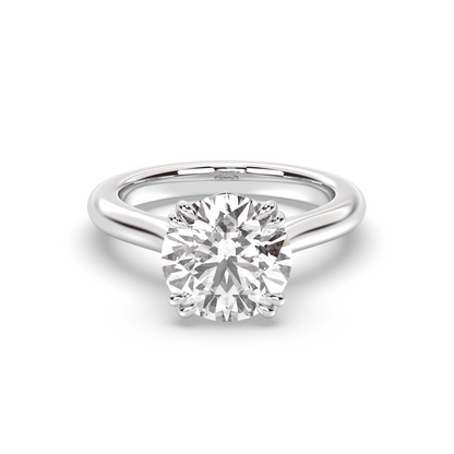 Marquise Shaped Three Stone Lab Grown Diamond Engagement Ring
