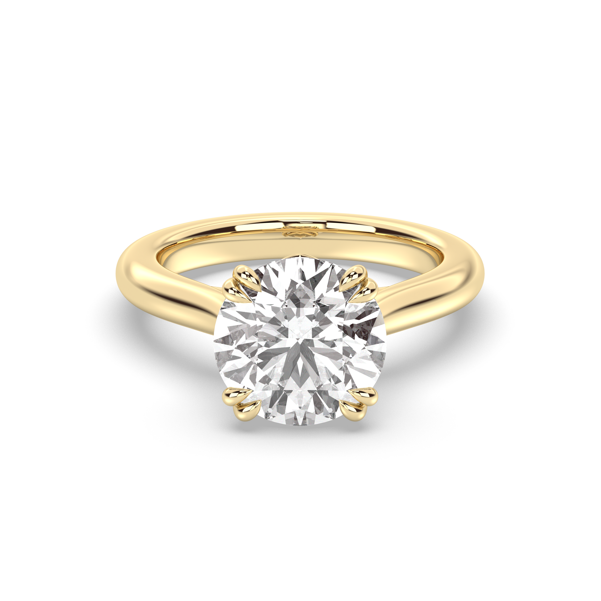 Marquise Shaped Three Stone Lab Grown Diamond Engagement Ring