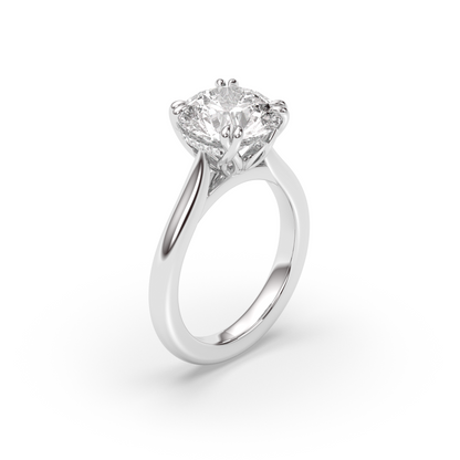 Marquise Shaped Three Stone Lab Grown Diamond Engagement Ring