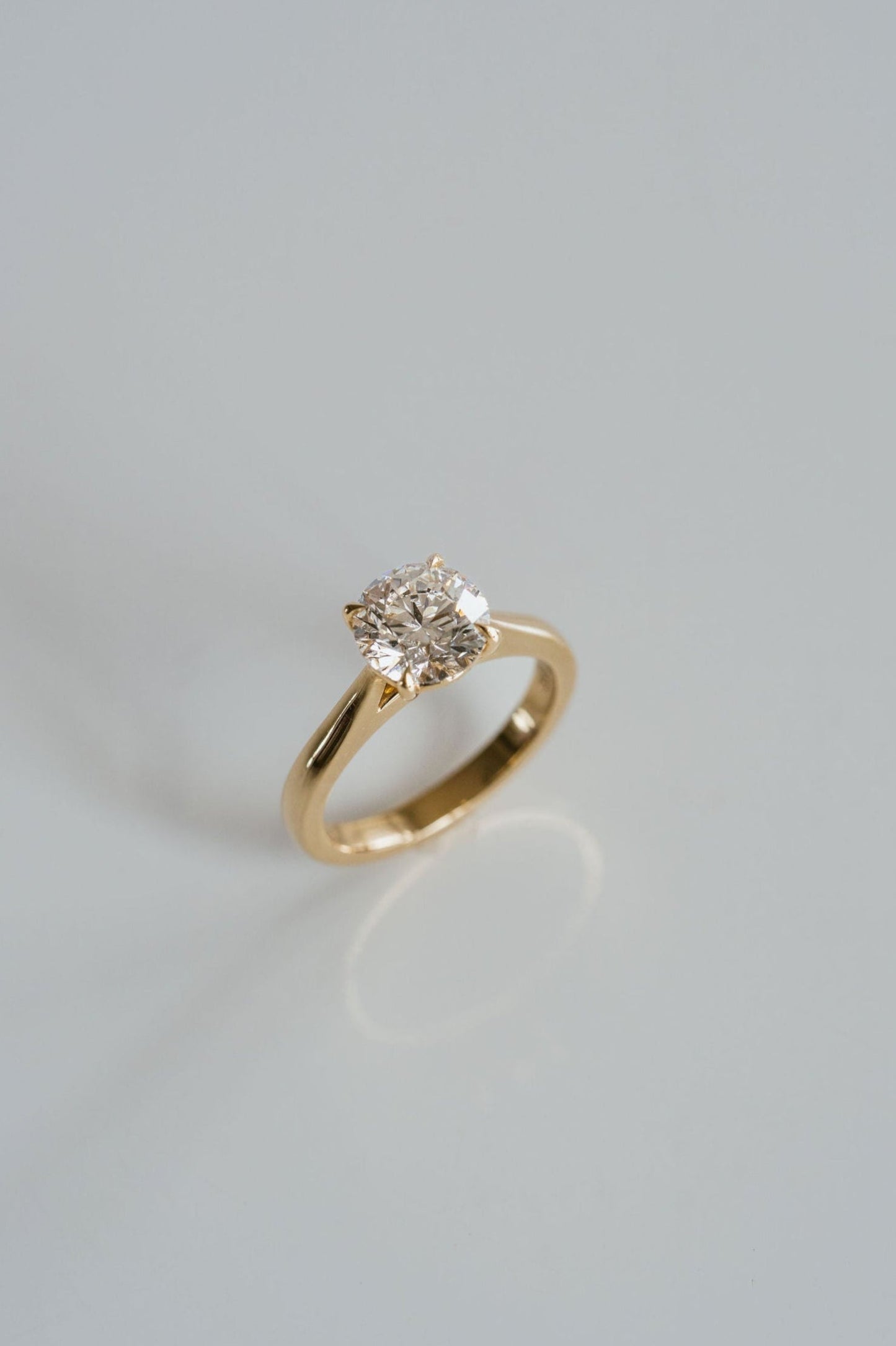 Marquise Shaped Three Stone Lab Grown Diamond Engagement Ring