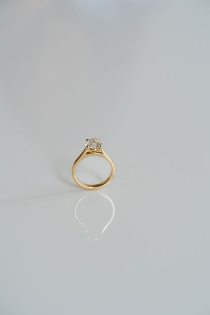 Marquise Shaped Three Stone Lab Grown Diamond Engagement Ring