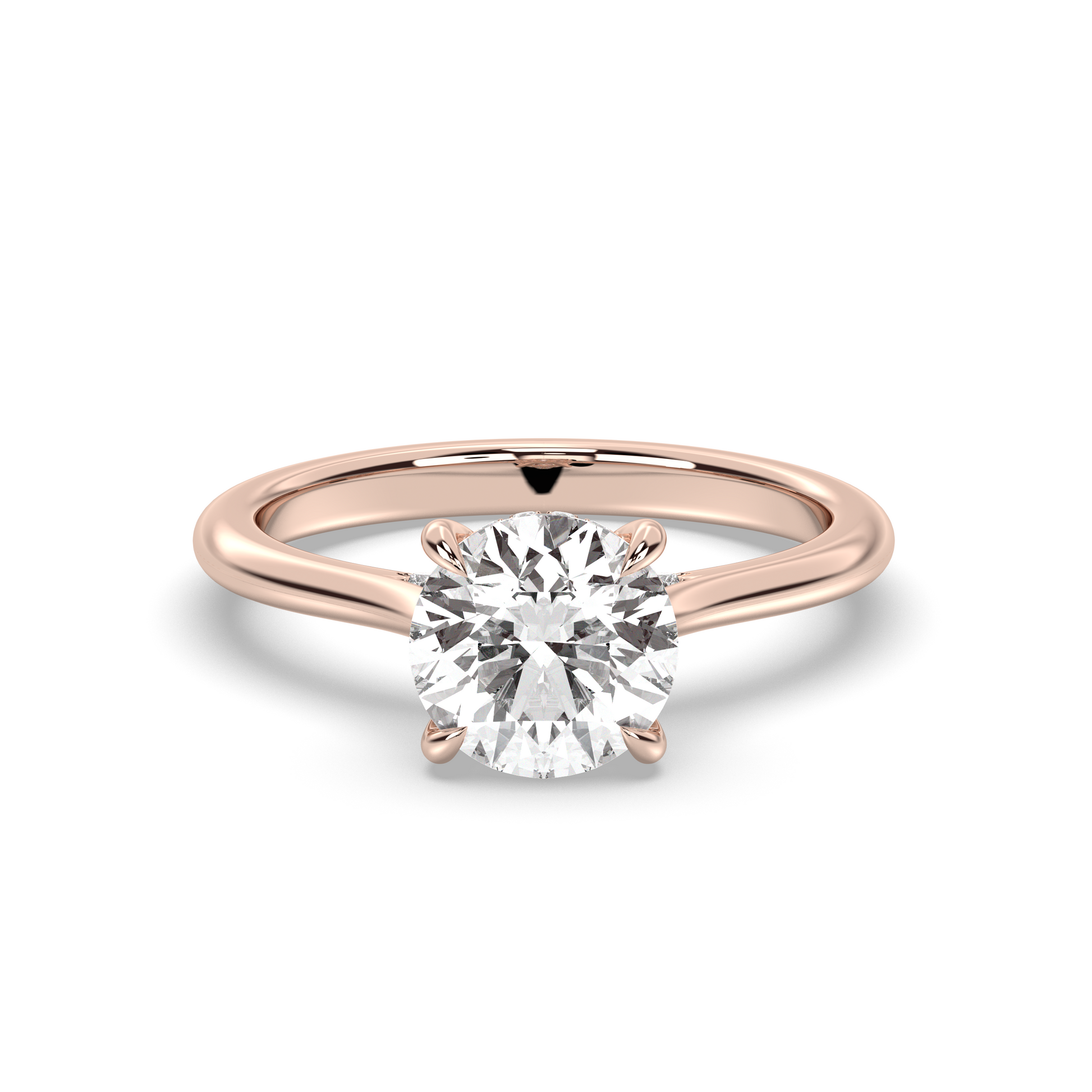Marquise Shaped Three Stone Lab Grown Diamond Engagement Ring