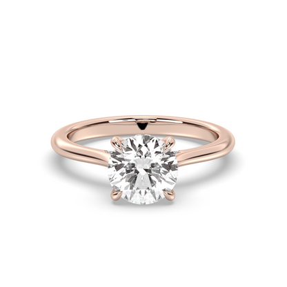 Marquise Shaped Three Stone Lab Grown Diamond Engagement Ring