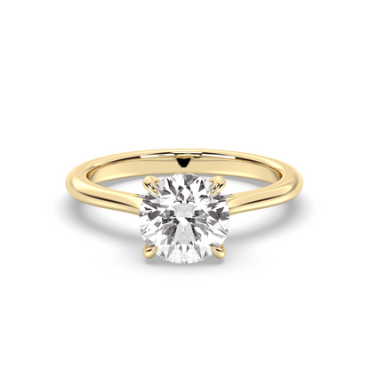 Marquise Shaped Three Stone Lab Grown Diamond Engagement Ring