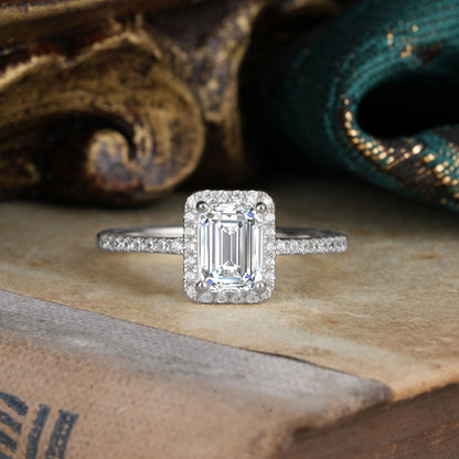 Marquise Shaped Three Stone Lab Grown Diamond Engagement Ring