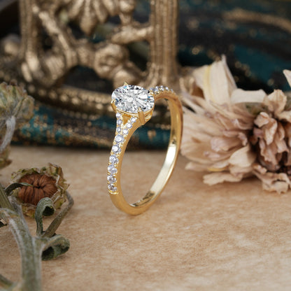 Marquise Shaped Three Stone Lab Grown Diamond Engagement Ring