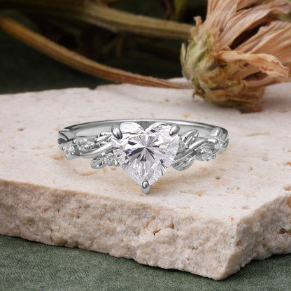Marquise Shaped Three Stone Lab Grown Diamond Engagement Ring