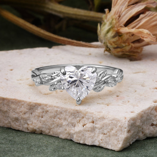 Marquise Shaped Three Stone Lab Grown Diamond Engagement Ring