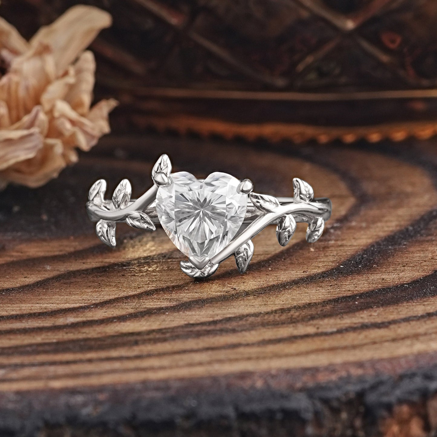 Marquise Shaped Three Stone Lab Grown Diamond Engagement Ring